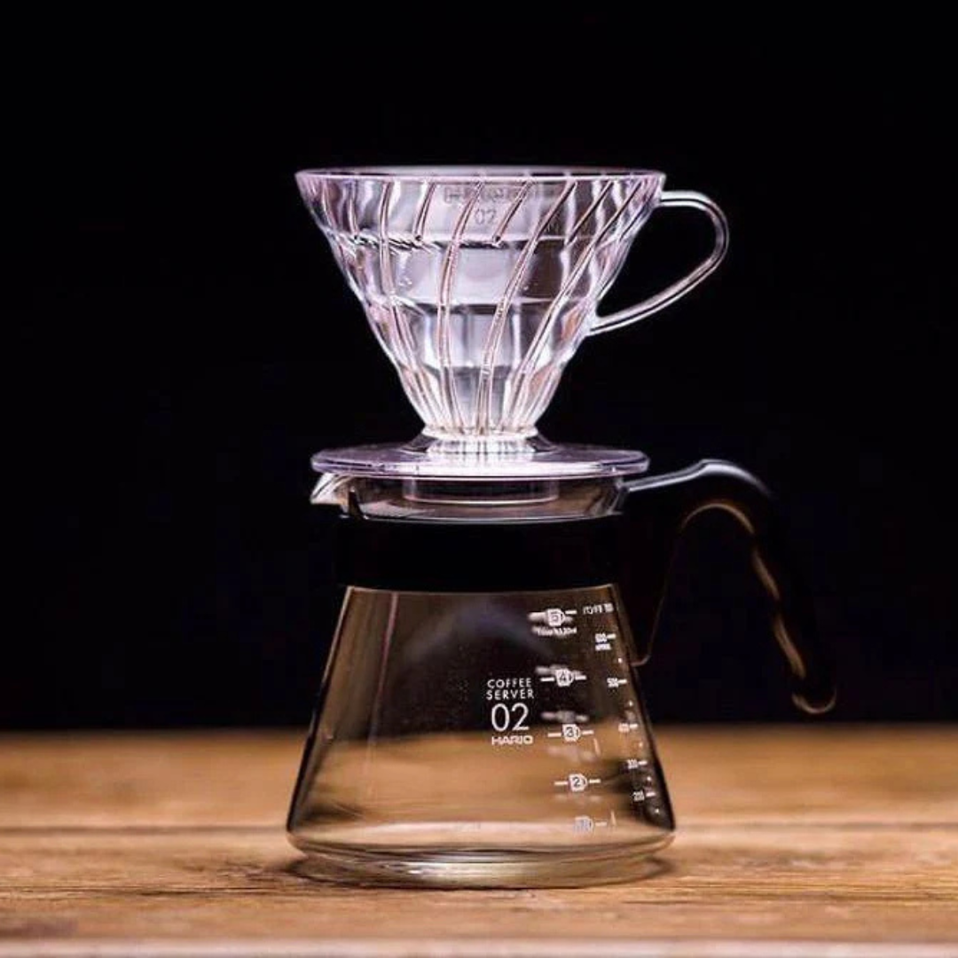 V60 Hario Server Set 02 Acrílico Transparente